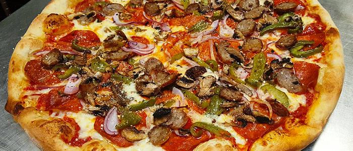 Mighty Meat Feast Pizza  12" Stuffed Crust 